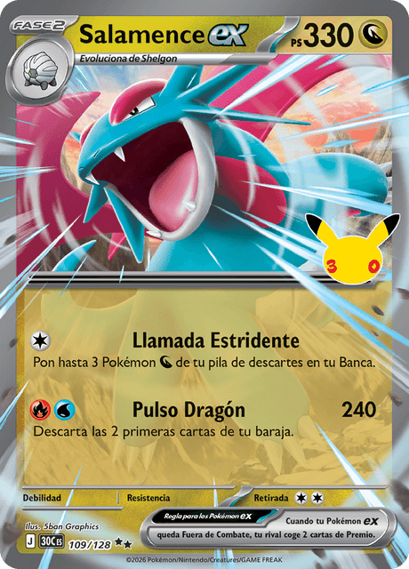Pokémon - Salamence ex 109/128 30C (ESP)