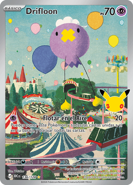 Pokémon - Drifloon 136/128 30C (ESP)