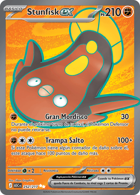 Pokémon - Stunfisk ex 252/217 ASC (ESP)