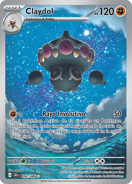 Pokémon - Claydol 092/086 CRI (ESP)
