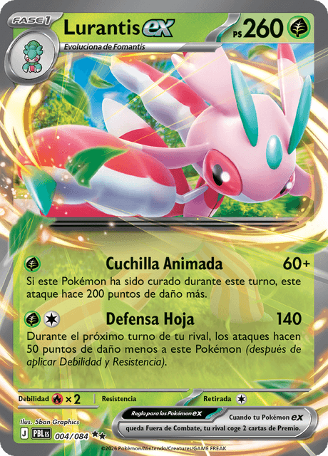 Pokémon - Lurantis ex 004/084 PBL (ESP)