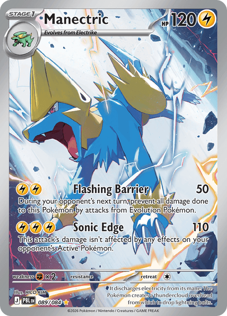 Pokémon - Manectric 089/084 PBL (ENG)
