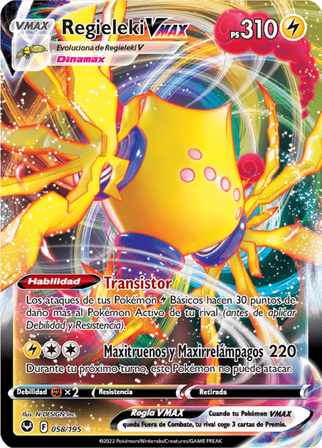 Pokémon - Regieleki VMAX 058/195 SIT (ESP)