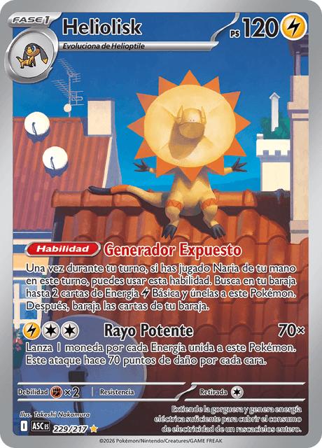 Pokémon - Heliolisk 229/217 ASC (ESP)