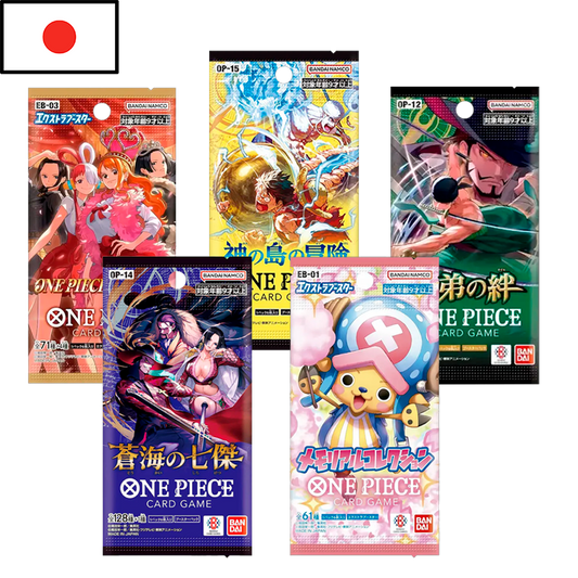 ONE PIECE - 5 Sobres Aleatorios en Japonés