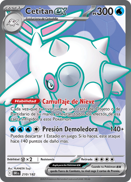 Pokémon - Cetitan ex 210/182 DRI (ESP)