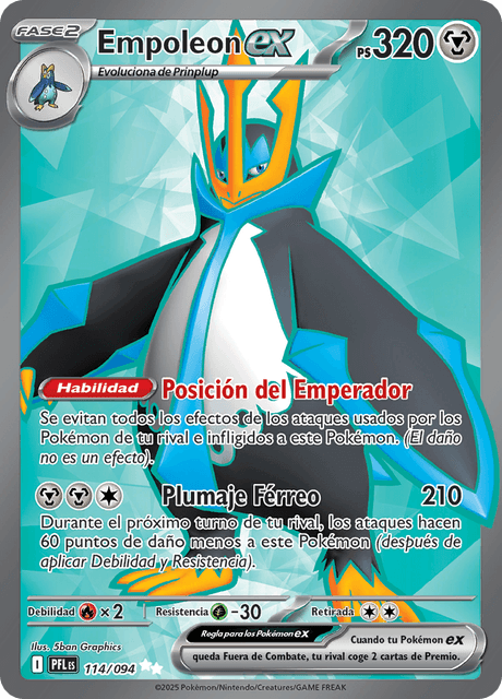 Pokémon - Empoleon ex 114/094 PFL (ESP)