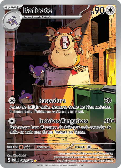 Pokémon - Raticate 099/088 POR (ESP)