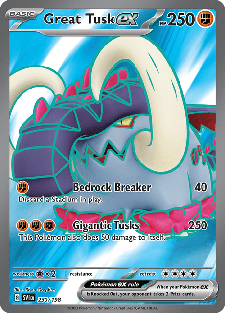 Pokémon - Great Tusk ex 230/198 SVI (ENG)